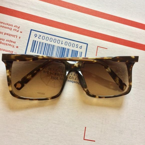 NEW Jason Wu HADLEY acetate frame tortoise gold owl logo unisex sunglasses NWOT